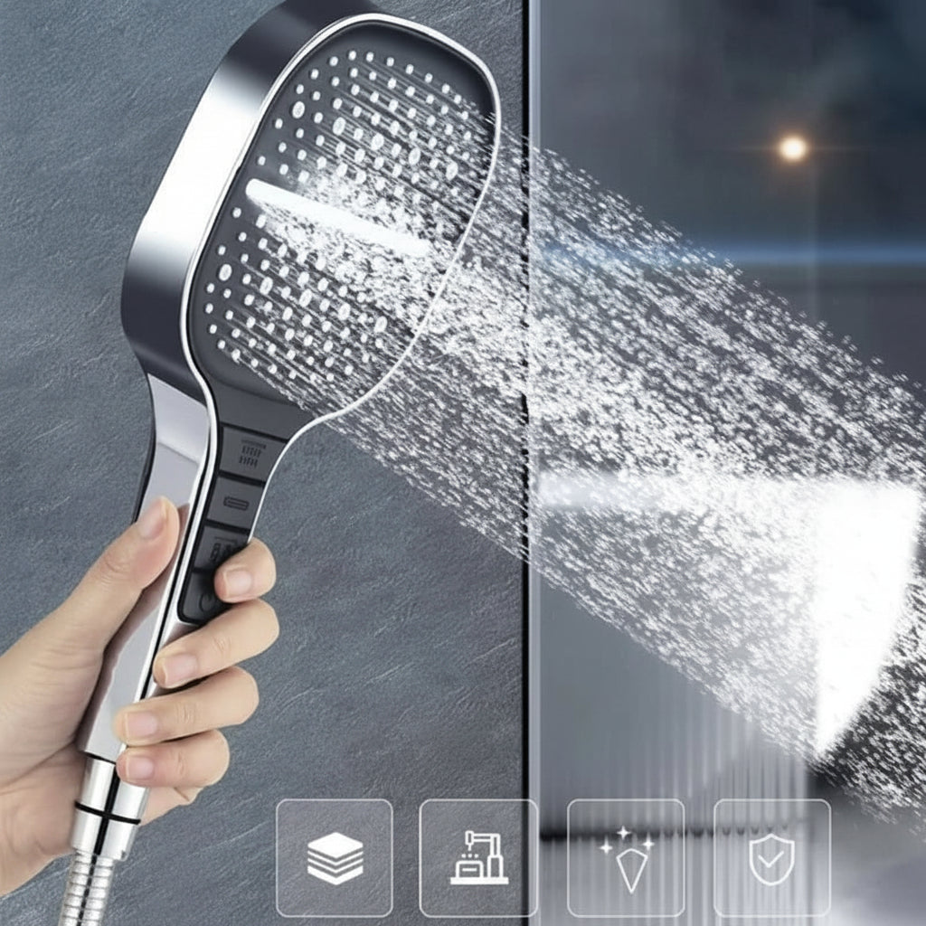 AQUAVITA - High-Pressure Filtered Shower Head with Turbo Boost & Rain Spray