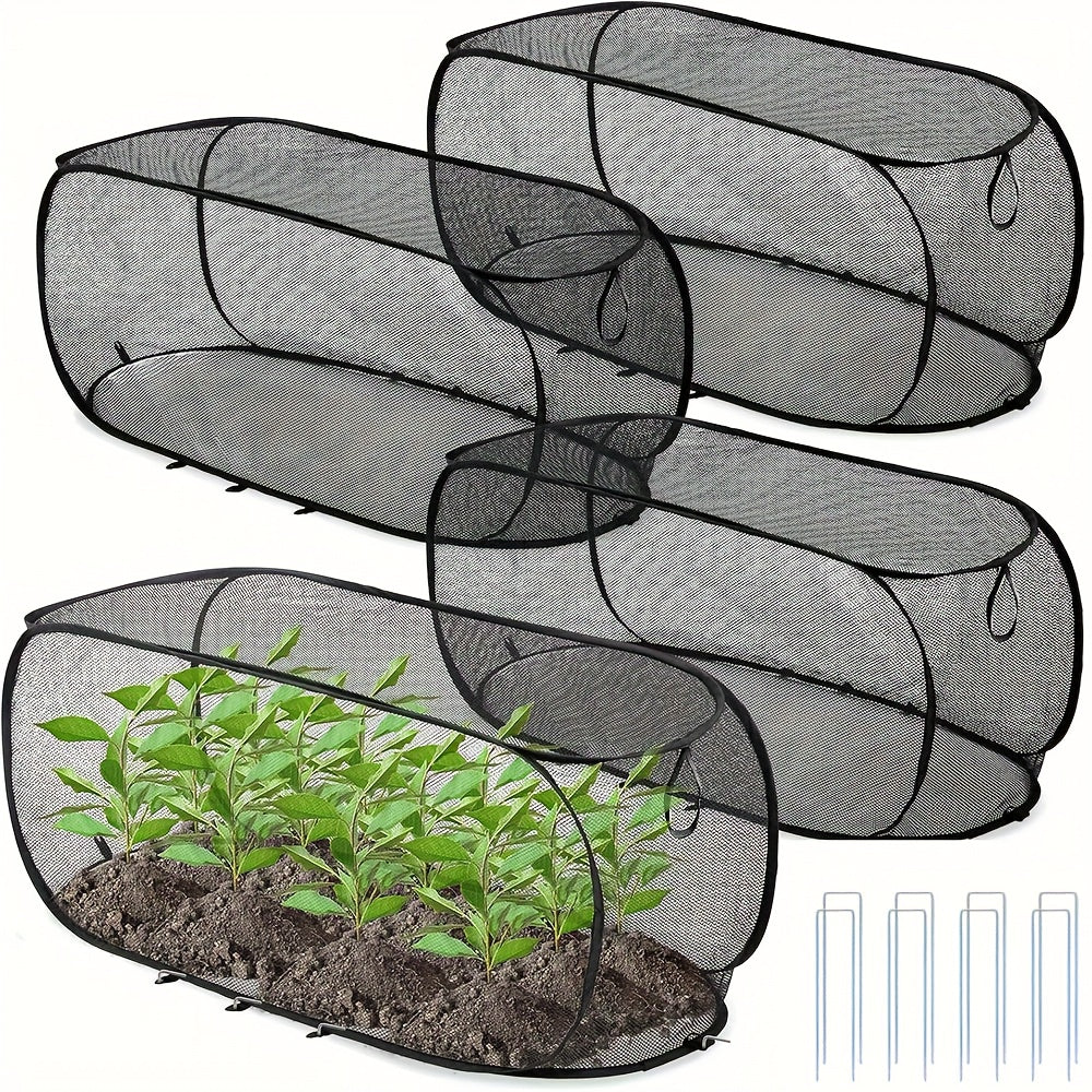 GROWSAFE - Cubierta protectora de malla para invernadero diseñada para proteger plantas naturalmente al aire libre.