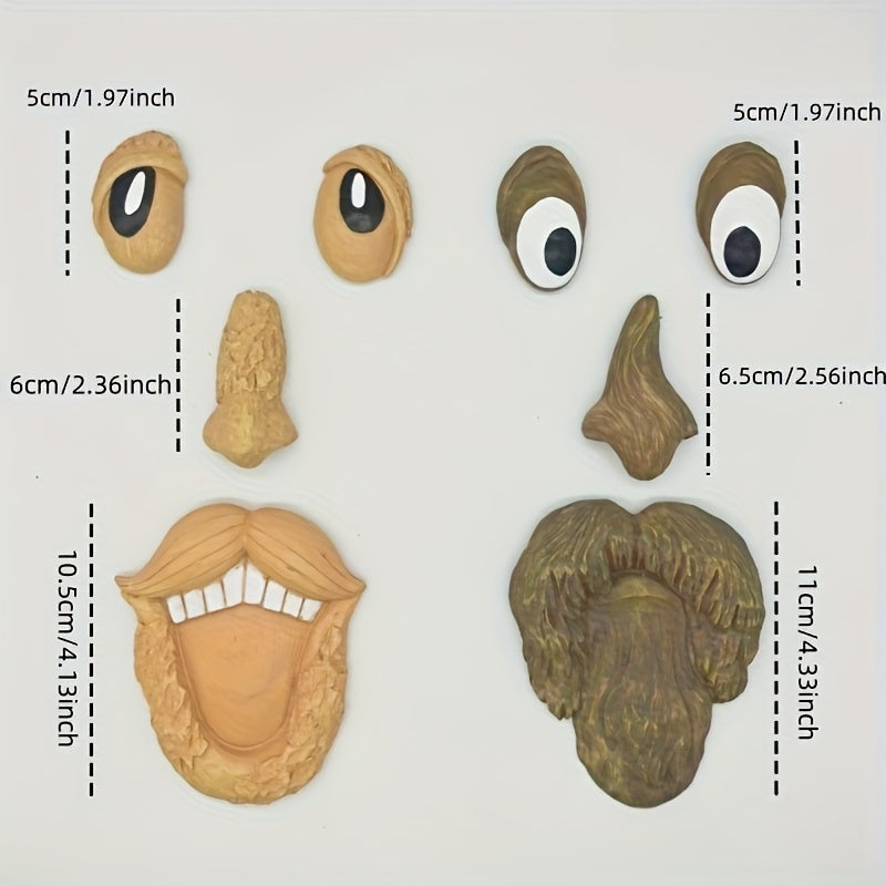WOODWINK - Whimsical tree face ornament crafted to bring playful character outdoors.
