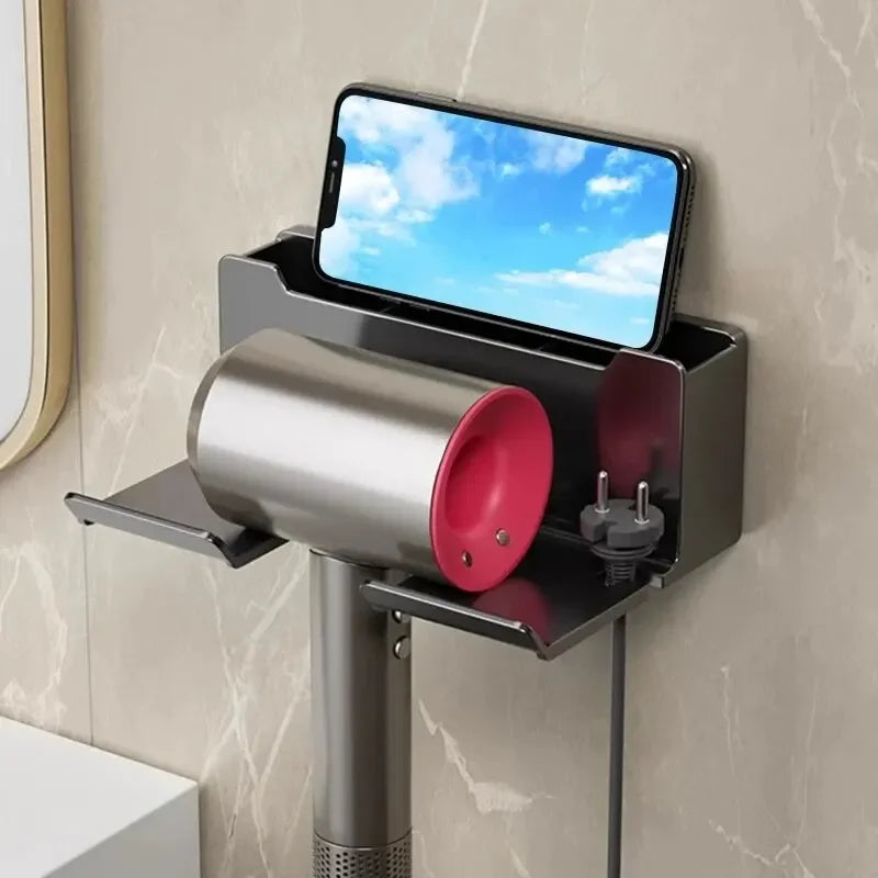 DRYVAULT – Compact Wall Holder for Organized Hair Dryer Storage