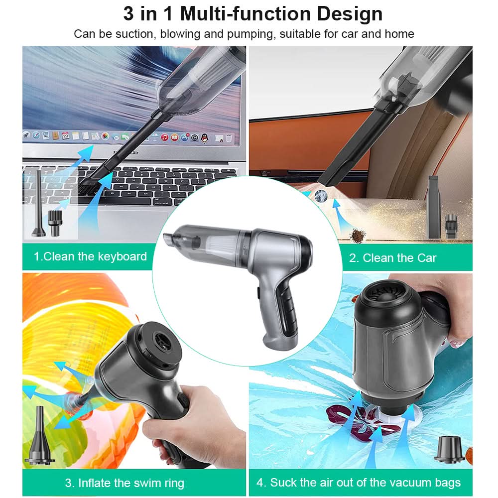POWERCLEAN – Cordless Handheld Vacuum with Powerful Suction
