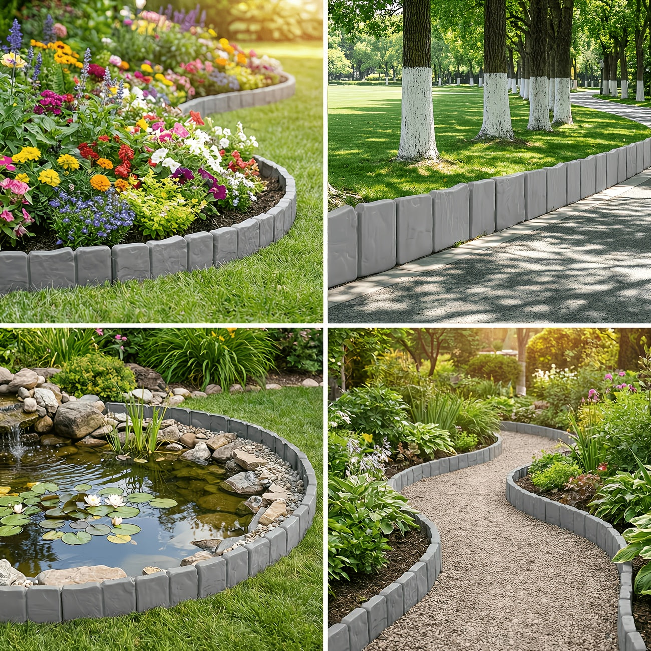 STONEEDGE – Decorative Garden Border for Clean Lawn Edging