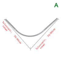 FLEXICURVE – Extendable L-Shaped Shower Curtain Rod with Punch-Free Stainless Steel Installation for Modern Bathrooms