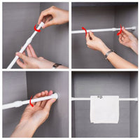 FLEXIROD – Adjustable Spring Loaded Telescopic Curtain Rod