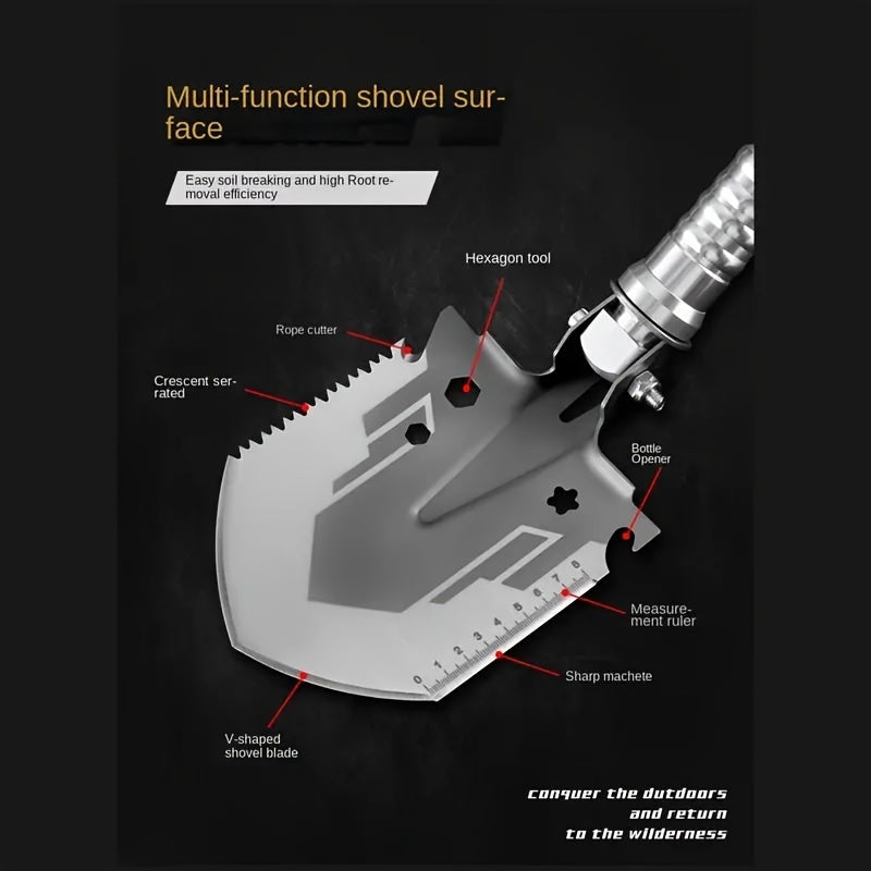TERRABLADE - Compact folding shovel designed for reliable outdoor and emergency use.