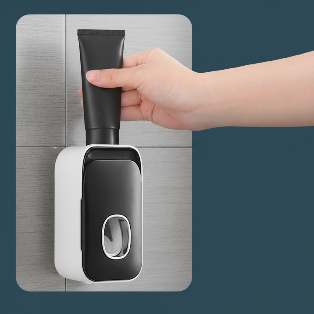 PRESSIQ – Manual Toothpaste Dispenser for Organized Bathroom Use