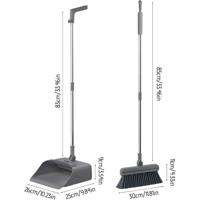 SWEEPVEX – Long Handle Broom, Dustpan & Brush Cleaning Set
