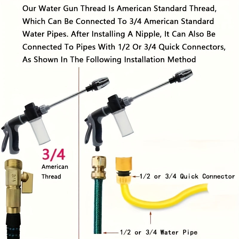 AQUAFORCE - High-pressure foam spray gun designed for efficient outdoor cleaning tasks