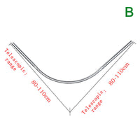 FLEXICURVE – Extendable L-Shaped Shower Curtain Rod with Punch-Free Stainless Steel Installation for Modern Bathrooms
