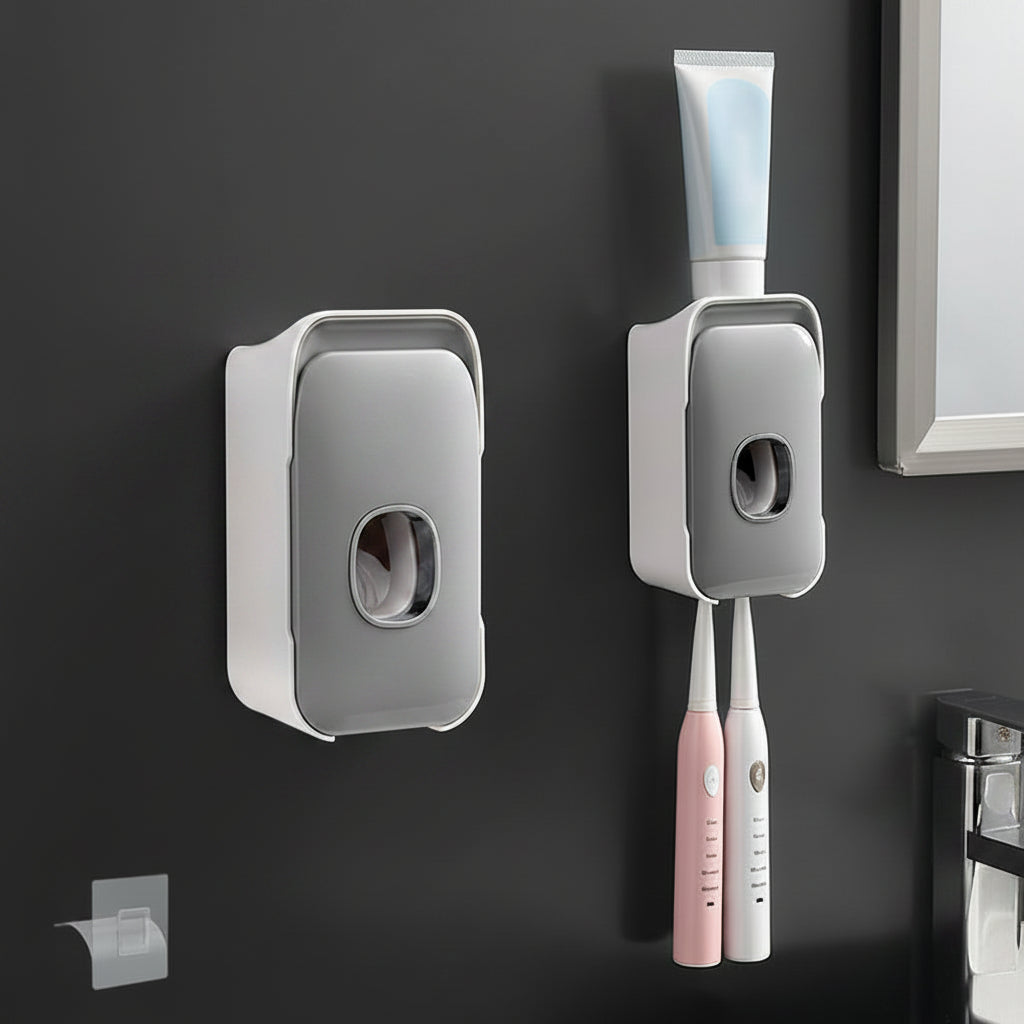 PRESSIQ – Manual Toothpaste Dispenser for Organized Bathroom Use