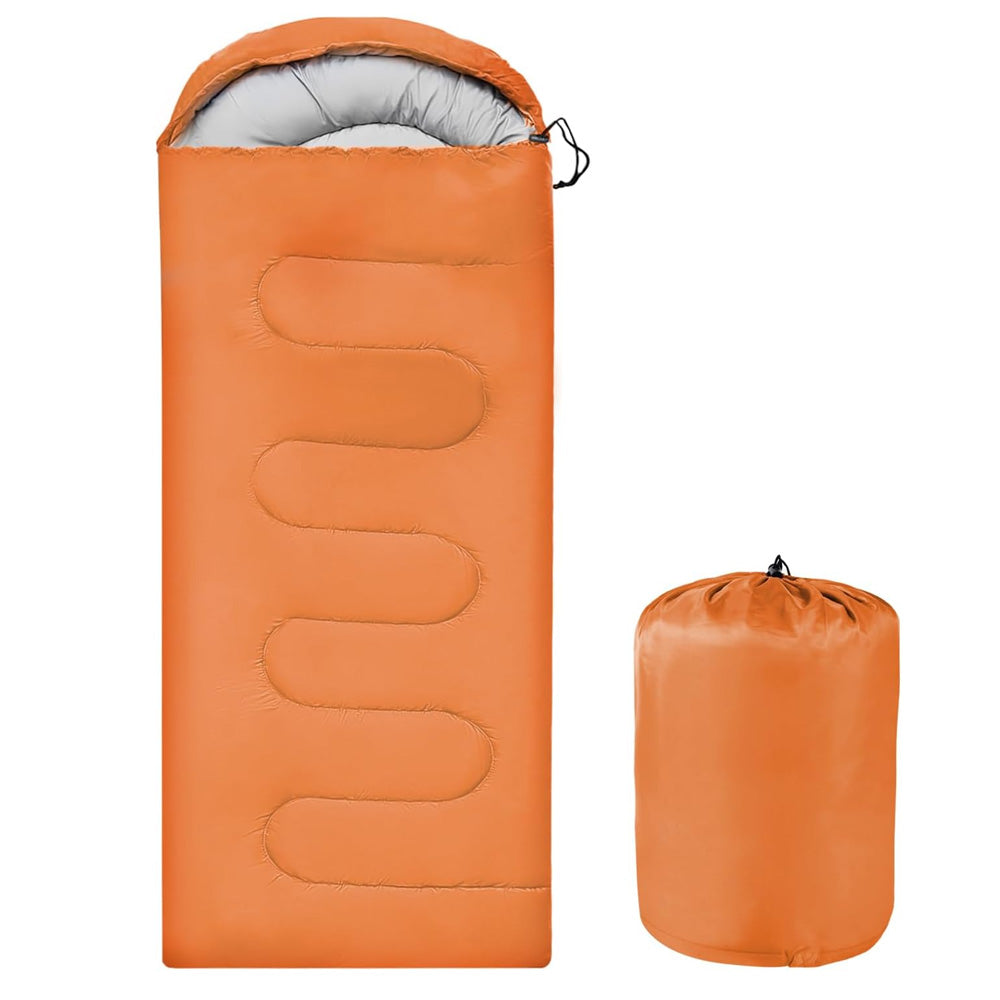 TREKREST – Warm Envelope Sleeping Bag for Camping & Outdoor Adventures