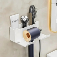 DRYVAULT – Compact Wall Holder for Organized Hair Dryer Storage