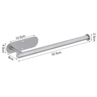 ROLLIX – Stainless Steel Adhesive Paper Towel Holder with Wall Mount Design for Kitchen and Bathroom Organization