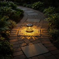 LOTUSLUX – Solar Outdoor Lotus Projection Table Lamp