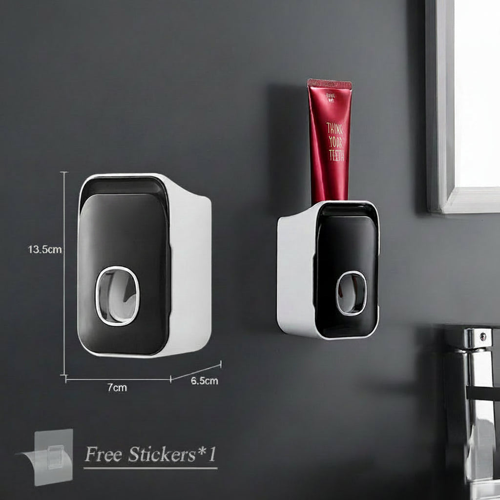 PRESSIQ – Manual Toothpaste Dispenser for Organized Bathroom Use
