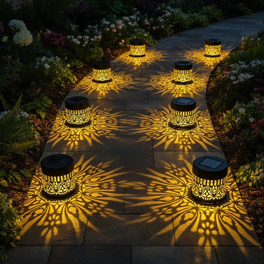 LOTUSLUX – Solar Outdoor Lotus Projection Table Lamp