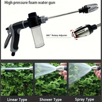 AQUAFORCE - High-pressure foam spray gun designed for efficient outdoor cleaning tasks