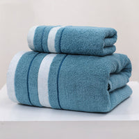 GOLDENWEAVE – Luxury 5-Piece Towel Set with Gold Stripe Design
