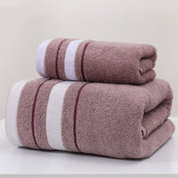 GOLDENWEAVE – Luxury 5-Piece Towel Set with Gold Stripe Design