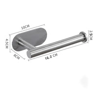 ROLLIX – Stainless Steel Adhesive Paper Towel Holder with Wall Mount Design for Kitchen and Bathroom Organization
