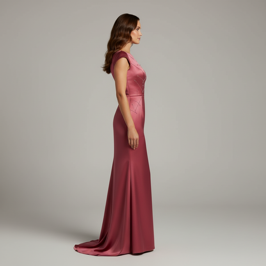 Althea | Women’s Classic Jacquard Formal Dress