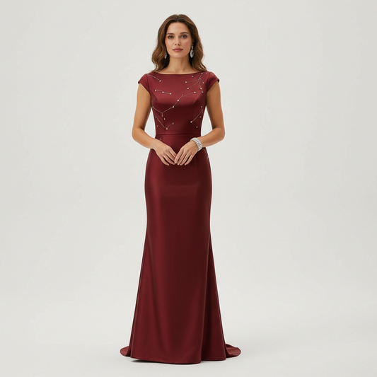 Althea | Women’s Classic Jacquard Formal Dress