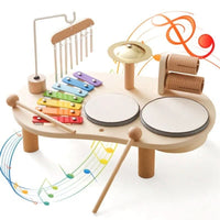 Melodiny - 8-Piece Wooden Musical Toy Set for Creative Learning and Play 6