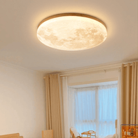 Modern Dimmable LED Flush Mount Ceiling Light - Soft Ambient Moonlight Fixture 2