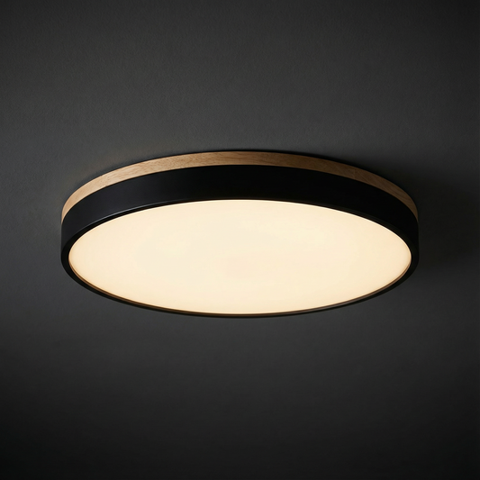 Modern Flat LED Ceiling Light Fixture - Dimmable Flush Mount for Low Ceilings 0