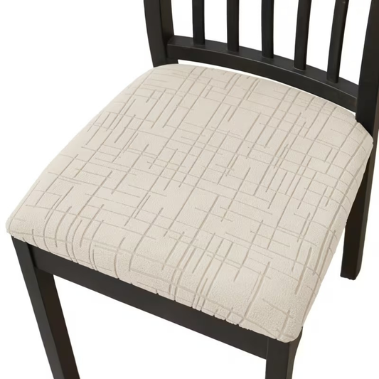 Modern Stretch Dining Chair Covers - Elastic Cross Pattern for Protection 0