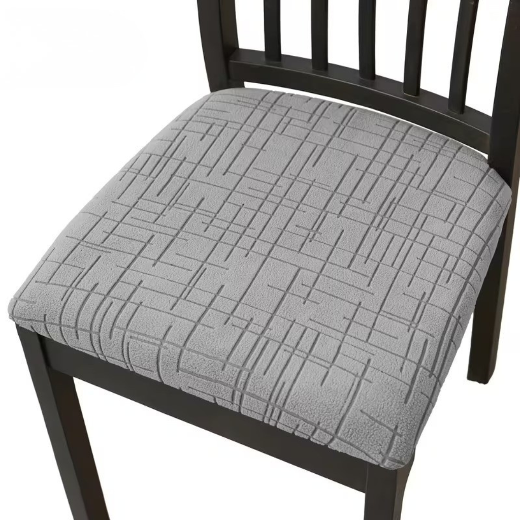 Modern Stretch Dining Chair Covers - Elastic Cross Pattern for Protection 12