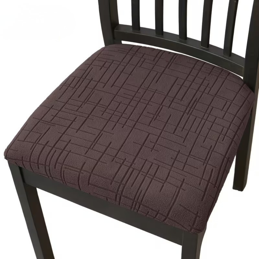 Modern Stretch Dining Chair Covers - Elastic Cross Pattern for Protection 13