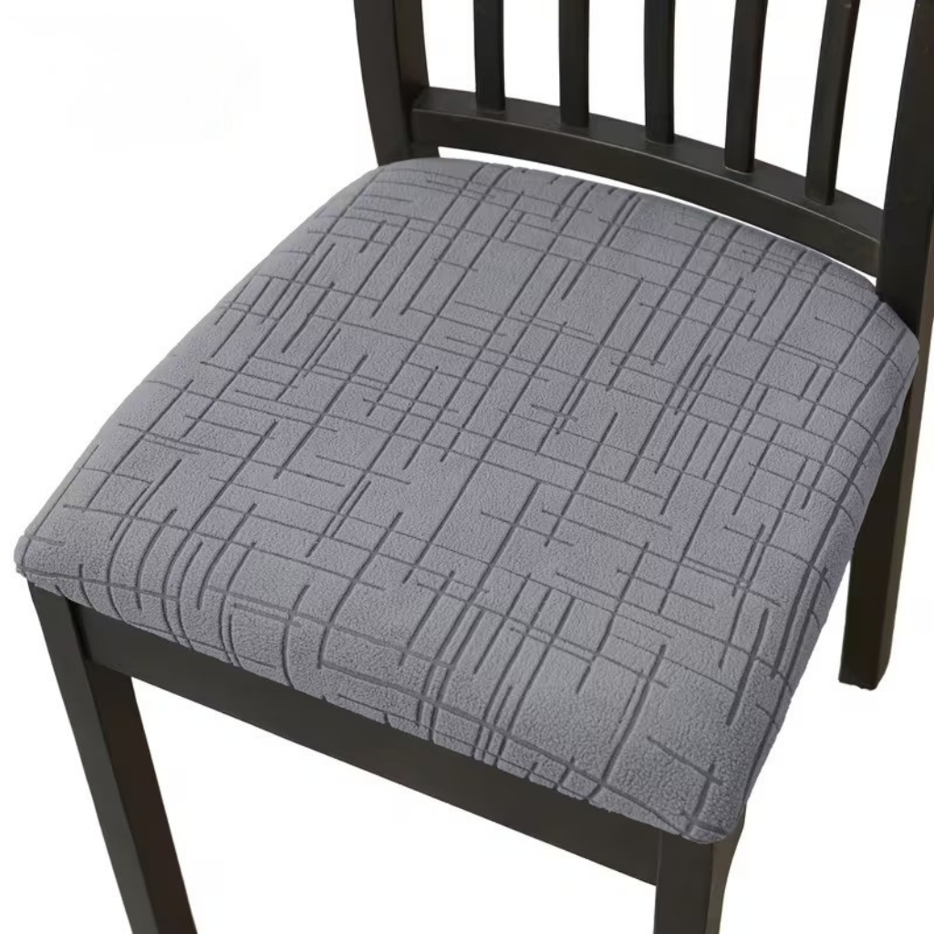 Modern Stretch Dining Chair Covers - Elastic Cross Pattern for Protection 14