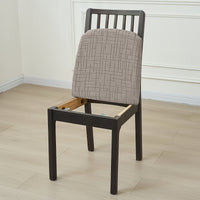 Modern Stretch Dining Chair Covers - Elastic Cross Pattern for Protection 4