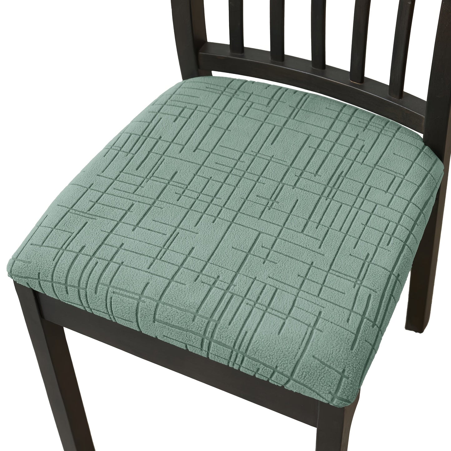 Modern Stretch Dining Chair Covers - Elastic Cross Pattern for Protection 7