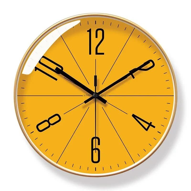 Modern Wall Clock - Minimalist Black Wall Clock Decor with Quartz Movement 4