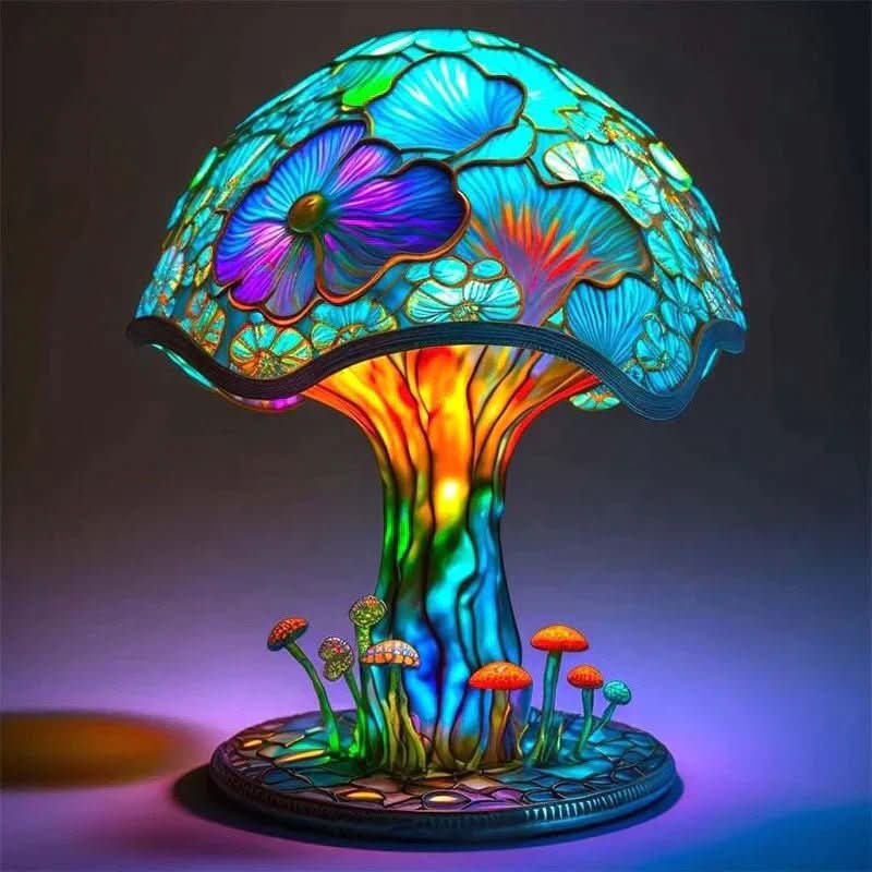 Moonlume - Wireless Mosaic Glass Lamp for Cozy Ambient Lighting 0