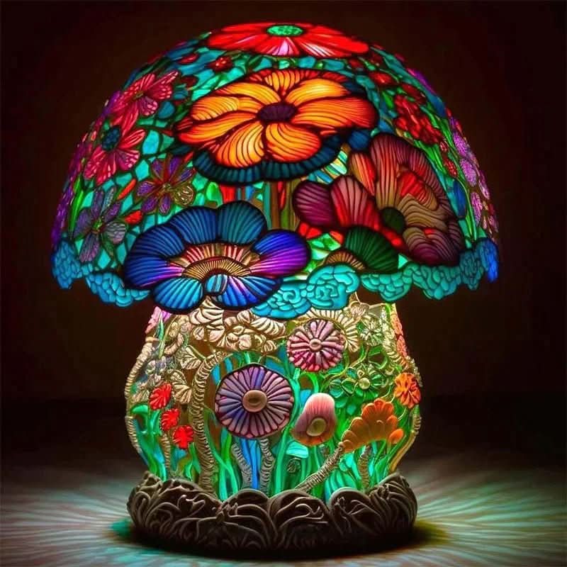 Moonlume - Wireless Mosaic Glass Lamp for Cozy Ambient Lighting 2