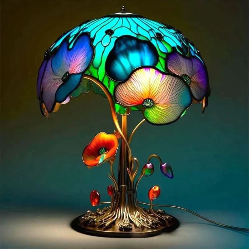 Moonlume - Wireless Mosaic Glass Lamp for Cozy Ambient Lighting 3