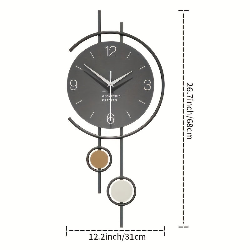 NORDTICK - Large Modern Wall Clock with Silent Movement & Minimalist Design 1