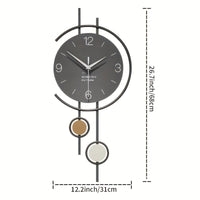 NORDTICK - Large Modern Wall Clock with Silent Movement & Minimalist Design 1