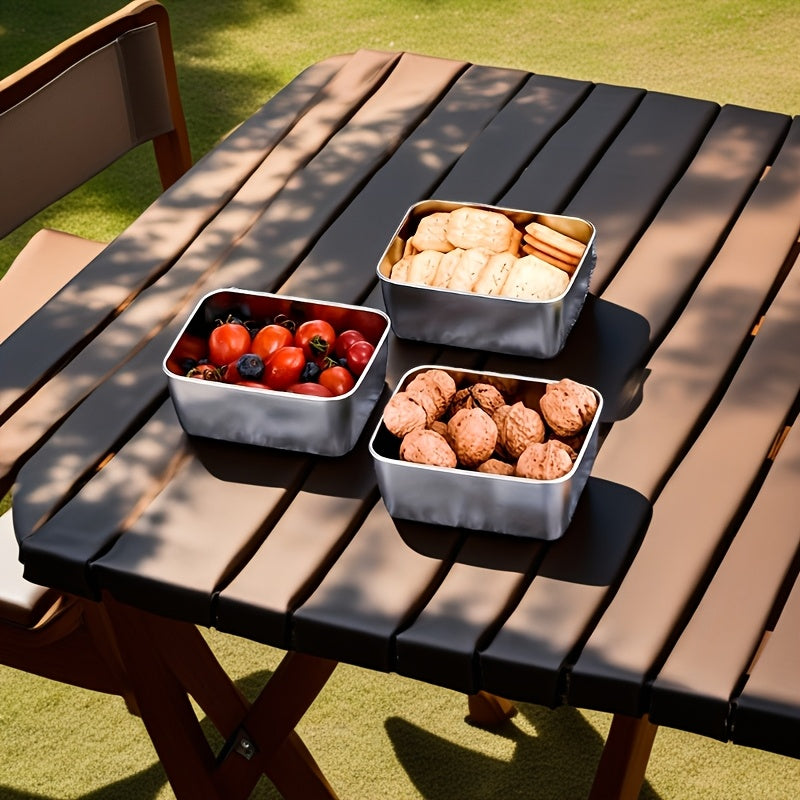 NUTRIBOX - 7-Piece Stainless Steel Food Storage Containers Set for Meal Prep 1