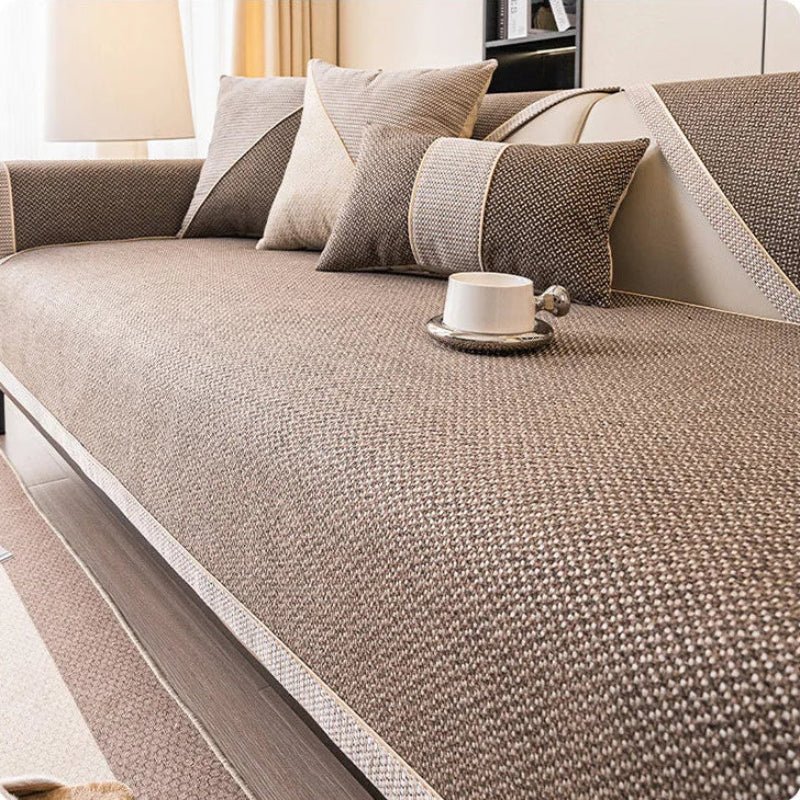 Naturweft - Non-Slip Cotton Linen Sofa Throw Blanket for Year-Round Comfort 10