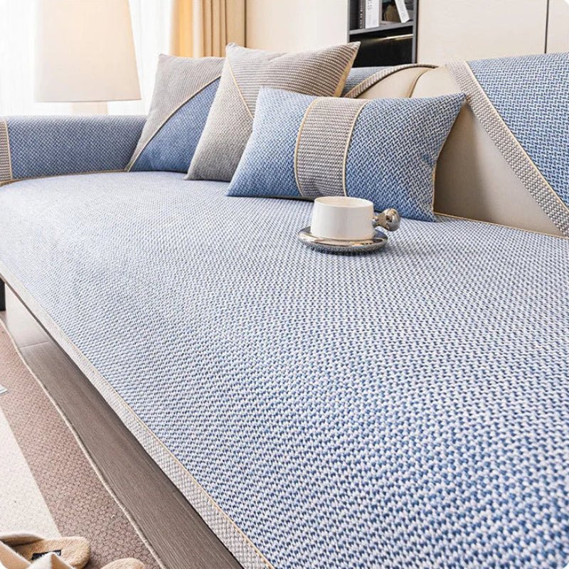 Naturweft - Non-Slip Cotton Linen Sofa Throw Blanket for Year-Round Comfort 12