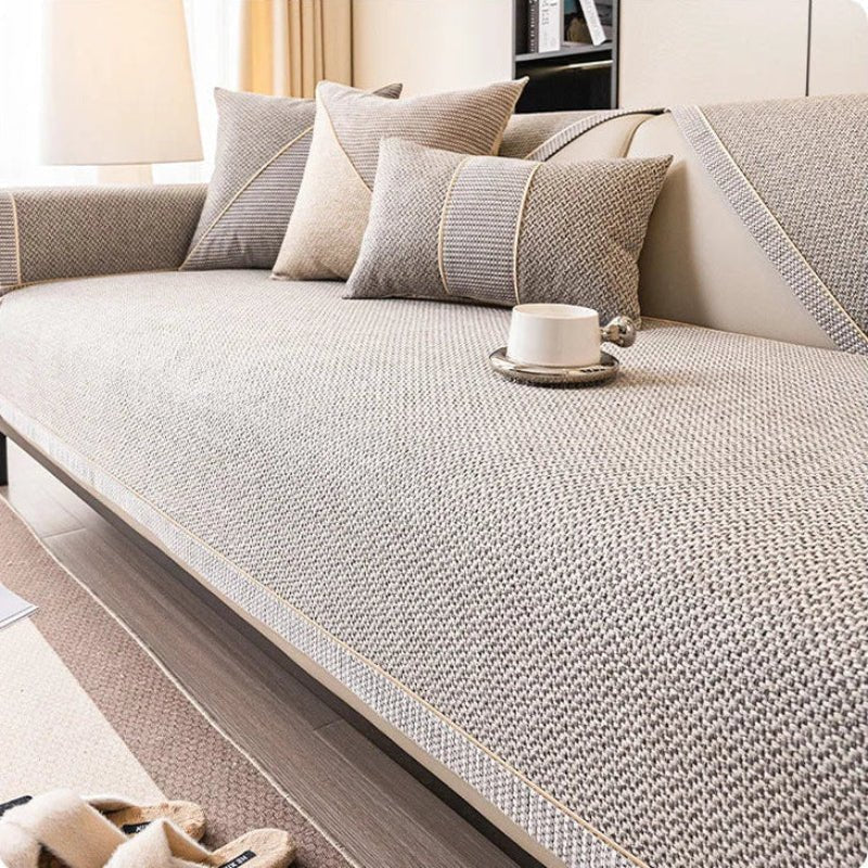 Naturweft - Non-Slip Cotton Linen Sofa Throw Blanket for Year-Round Comfort 8