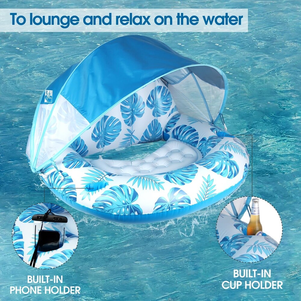 CANOPYWAVE – Inflatable Pool Float Relaxing Shade Design
