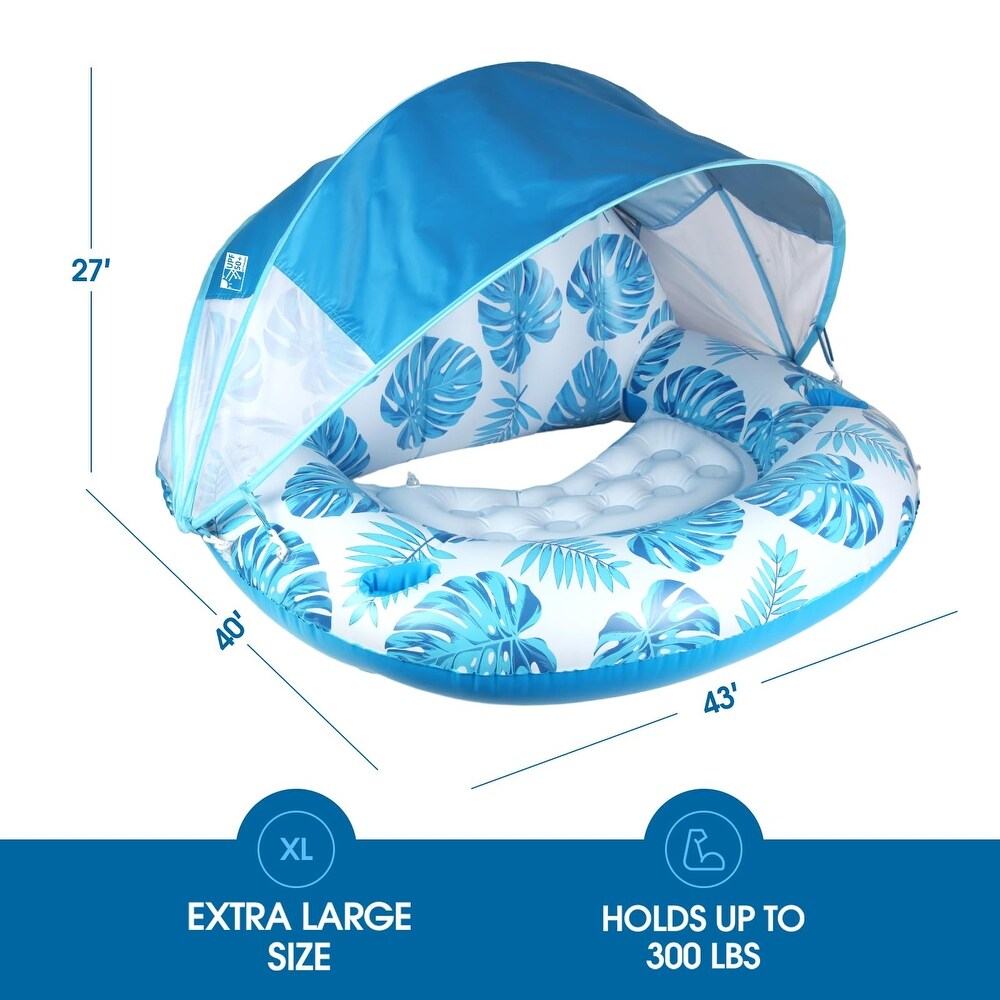 CANOPYWAVE – Inflatable Pool Float Relaxing Shade Design
