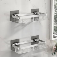 NordicShelf - Adhesive Bathroom Shelf for Easy Storage & Shower Use 13