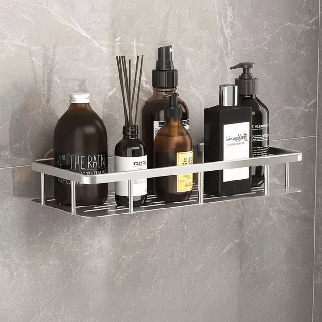 NordicShelf - Adhesive Bathroom Shelf for Easy Storage & Shower Use 4
