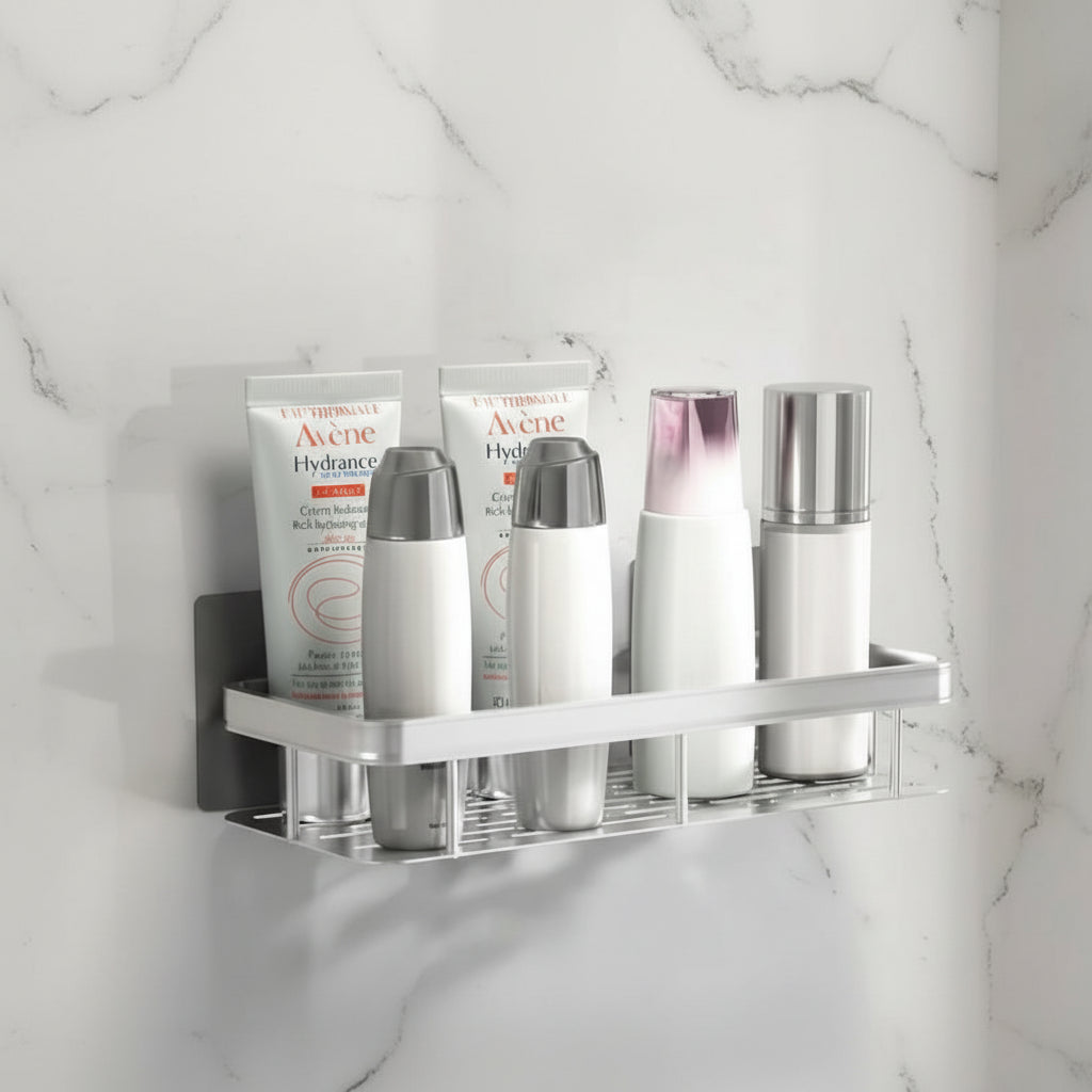 NordicShelf - Adhesive Bathroom Shelf for Easy Storage & Shower Use 6